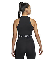 Nike W Nsw Crop Tape - Top Fitness - Damen, Black