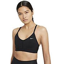 Nike Indy W V-Neck Light-Supp - reggiseno sportivo a basso sostegno - donna, Black