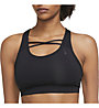 Nike Yoga Dri-FIT Swoosh Strappy W - reggiseno sportivo - donna, Black