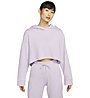 Nike Yoga Luxe W CroppedFlee - Kapuzenpullover - Damen, Light Purple