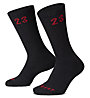 Nike Jordan Essentials Crew 3 paia - calzini lunghi - uomo, Black/Red