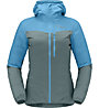 Norrona Falketind aero60 Hood - giacca alpinismo - donna, Light Blue/Green