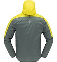 Norrona Falketind aero60 Hood - giacca alpinismo - uomo, Green/Yellow
