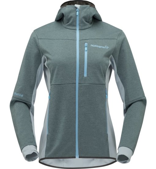 Norrona Falketind warm2 Octa Hood - felpa in pile -donna. Taglia XS