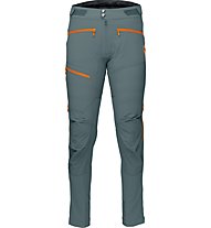 Norrona Fjørå Flex1 - pantaloni lunghi MTB - uomo, Green/Orange