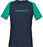 Norrona Fjora Equaliser Lightweight - T-Shirt Bergsport - Damen, Blue/Green