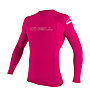 O'Neill Basic Skins L/S Rash Guard - Kompressionsshirts - Mädchen, Pink
