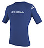 O'Neill Basic Skins S/S Rash Guard - Kompressionsshirt - Herren , Blue