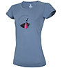 Ocun Classic T Organic - T-shirt - donna, Light Blue