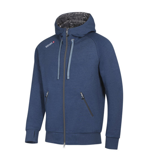 Ocun Hoodie Zipper M: Felpa Leggera per Arrampicata