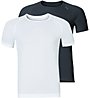 Odlo Active Cubic Light - T-shirt 2 pack - uomo, Black/White