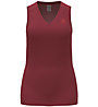 Odlo Active F-Dry Light Eco - maglietta tecnica senza maniche - donna, Dark Red