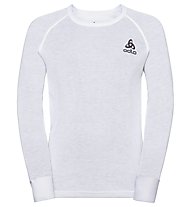 Odlo Active Warm Eco - maglietta tecnica a manica lunga - bambino, White