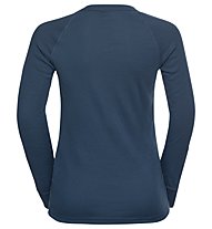 Odlo Active Warm Eco - maglietta tecnica a manica lunga - bambino, Dark Blue/Grey