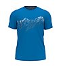 Odlo F-Dry Print - T-shirt - Herren, Light Blue/White