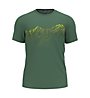 Odlo F-Dry Print - T-shirt - uomo, Light Green/Yellow