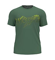 Odlo F-Dry Print - T-shirt - uomo, Light Green/Yellow