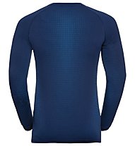 Odlo Performance Warm Eco Baselayer - maglietta tecnica a manica lunga - uomo, Blue