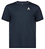 Odlo S/S Crew Neck Cardada - T-shirt - uomo, Dark Blue/Grey