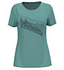 Odlo S/S Crew Neck F-Dry PR - T-shirt - donna , Light Blue