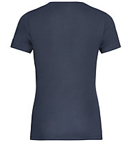 Odlo S/S Crew Neck F Dry - T-shirt - donna , Dark Blue 