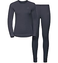 Odlo Set Evolution Warm - set intimo sportivo - donna, Blue