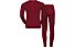 Odlo Set Shirt l/s Pants WARM - Sportunterwäsche-Komplet, Red