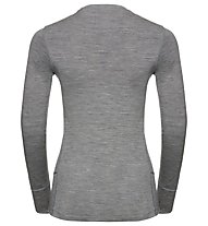Odlo SUW Natural 100% Merino Warm - maglietta tecnica - donna, Grey