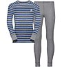 Odlo Warm Kids Shirt Pants Long Set - Unterwäsche Komplet - Kinder, Grey/Blue