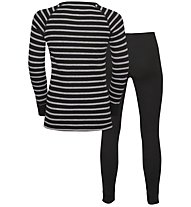 Odlo Warm Kids Shirt Pants Long Set - Unterwäsche Komplet - Kinder, Black/Grey