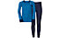 Odlo Warm - set intimo - bambino, Blue/Grey