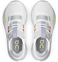 On Cloudnova - Sneaker - Damen, White/Grey/Yellow