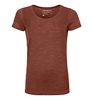 Ortovox 150 Cool Mountain Face TS W's - Funktionsshirt - Damen, Brown