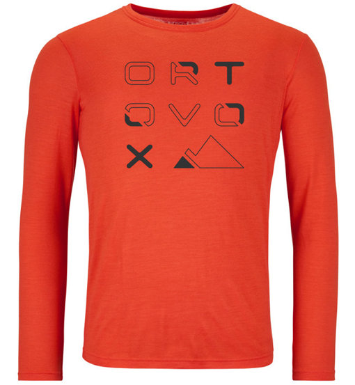 Ortovox 185 Merino Brand Outline M - maglietta tecnica - uomo
