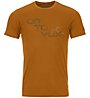 Ortovox 185 Merino Tangram Logo Ts M - Funktionsshirt - Herren, Orange