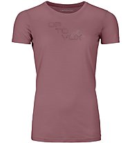 Ortovox 185 Merino Tangram Logo Ts W - maglietta tecnica - donna, Pink