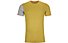 Ortovox 185 Rock'n Wool - maglietta tecnica - uomo, Yellow/Grey