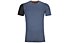 Ortovox 185 Rock'n Wool - maglietta tecnica - uomo, Blue/Dark Blue