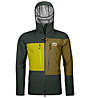 Ortovox 3L Deep Shell - giacca hardshell - uomo, Dark Green/Yellow