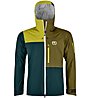 Ortovox 3L Ortler - Hardshelljacke - Herren, Dark Green/Green/Yellow