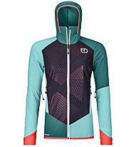 Ortovox Col Becchei W - giacca scialpinismo - donna, Violet/Green/Red