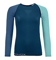 Ortovox Comp Light 120 - maglietta tecnica a maniche lunghe - donna, Blue/Light Blue