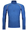 Ortovox Competition Zip Neck M - maglietta tecnica maniche lunghe - uomo, Blue