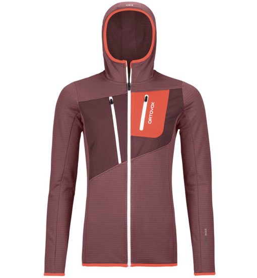 Ortovox Fleece Grid Hoodie - felpa in pile con cappuccio - donna