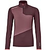 Ortovox Fleece Light Zip W - felpa in pile - donna, Dark Red