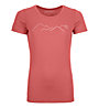 Ortovox Merino Mountain - T-shirt trekking - donna, Red