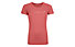 Ortovox Merino Mountain - T-shirt trekking - donna, Red
