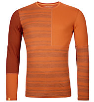 Ortovox Rock'n Wool M - maglietta tecnica a maniche lunghe - uomo, Orange