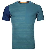 Ortovox Rock'n Wool M - maglietta tecnica - uomo, Green/Blue