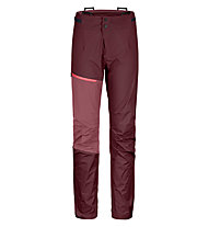 Ortovox Westalpen 3L Light - pantaloni alpinismo - donna, Dark Red